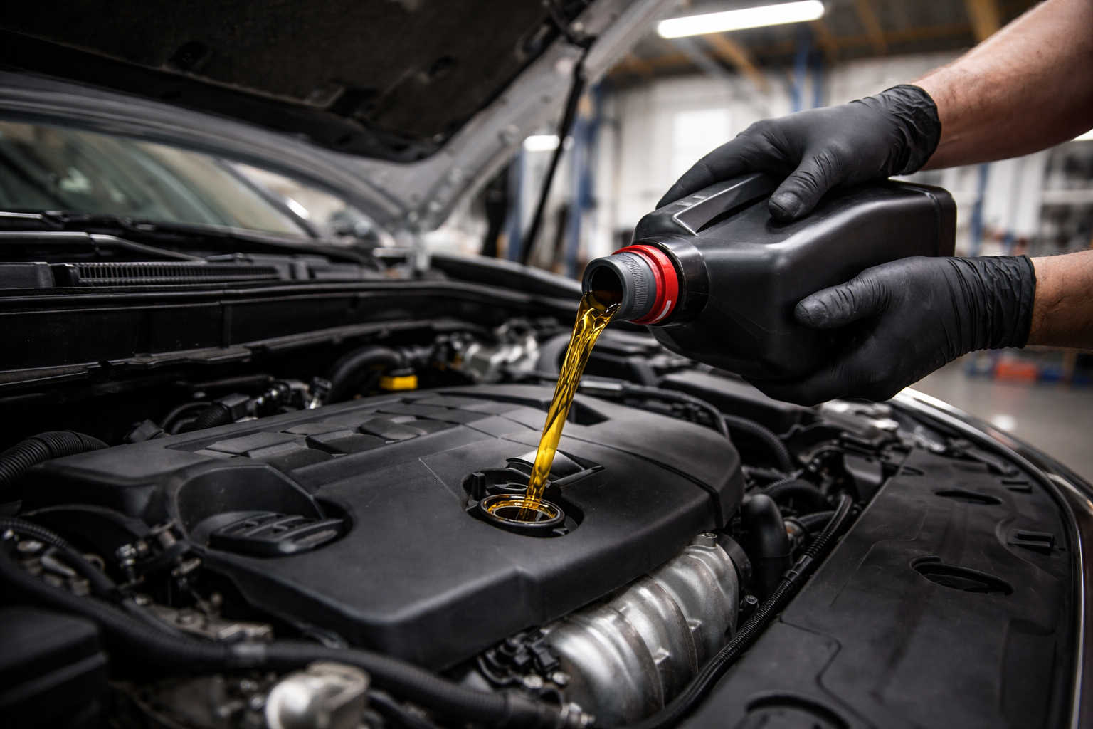 Oil and fluid change service